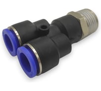 Тройник Контактная Механика Y-образный трубка 12мм, 1/2 KZPWT12-04P