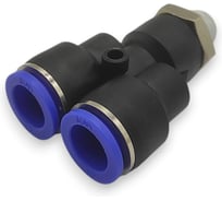 Тройник Контактная Механика Y-образный трубка 12мм, 1/4 KZPWT12-02P