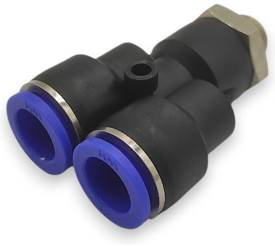 Тройник Контактная Механика Y-образный трубка 12мм, G1/4 KZPWT12-02G