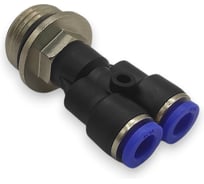 Тройник Y-образный Контактная Механика трубка 6мм, G1/2 KZPWT06-04G