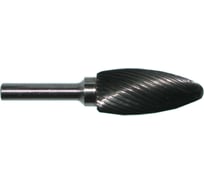 Борфреза твердосплавная пламевидная H16 36М06 (16x36x6х80 мм; R=2.5 мм; спиральная насечка) CNIC 31154