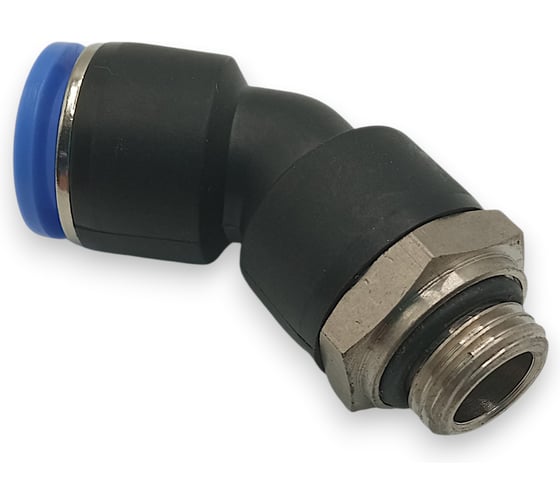 Фитинг цанговый угловой Контактная Механика 45,трубка 12мм, G1/4 KPL45 12-02G