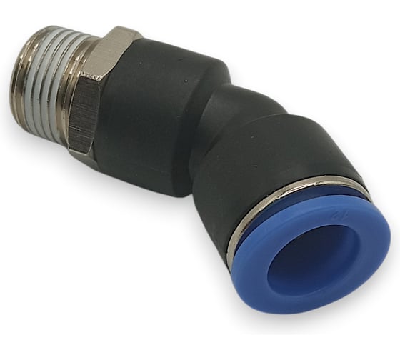 Фитинг цанговый угловой Контактная Механика 45,трубка 12мм, 3/8 KPL45 12-03