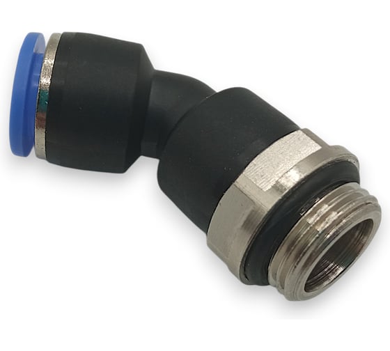 Фитинг цанговый угловой Контактная Механика 45,трубка 10мм, G3/8 KPL45 10-03G