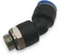 Фитинг цанговый угловой Контактная Механика 45,трубка 10мм, G1/4 KPL45 10-02G 2