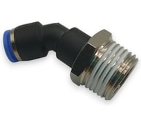 Фитинг цанговый угловой Контактная Механика 45,трубка 8мм, 1/2 KPL45 08-04