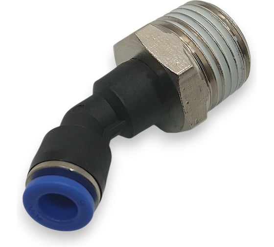 Фитинг цанговый угловой Контактная Механика 45,трубка 6мм, 1/2 KPL45 06-04