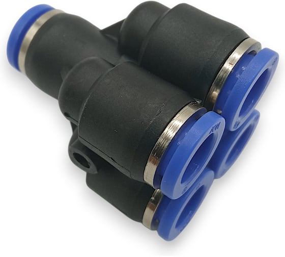 Фитинг четверик Контактная Механика трубка 8мм KFPXG08