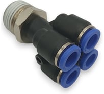 Фитинг четверик Контактная Механика трубка 8мм, 1/2 KFPXT08-04