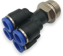 Фитинг четверик Контактная Механика трубка 8мм, G1/2 KFPXT08-04G