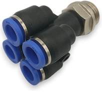 Фитинг четверик Контактная Механика трубка 8мм, G3/8 KFPXT08-03G