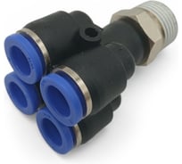 Фитинг четверик Контактная Механика трубка 8мм, 3/8 KFPXT08-03