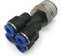 Фитинг четверик Контактная Механика трубка 6мм, 1/2 KFPXT06-04