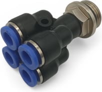 Фитинг четверик Контактная Механика трубка 6мм, G3/8 KFPXT06-03G