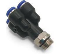 Фитинг четверик Контактная Механика трубка 6мм, G1/4 KFPXT06-02G