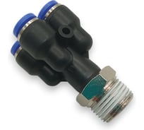 Фитинг четверик Контактная Механика трубка 6мм, 3/8 KFPXT06-03