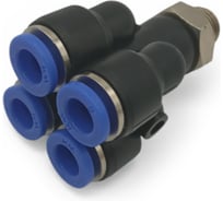 Фитинг четверик Контактная Механика трубка 6мм, G1/8 KFPXT06-01G