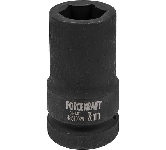 Головка ударная глубокая Forcekraft 1, 30мм (6гр) FK-48510028(57414)