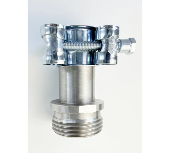 Адаптер с силовым хомутом на патрубок генератора STACORT 35мм, резьба 1 1/2 AD-35-35S