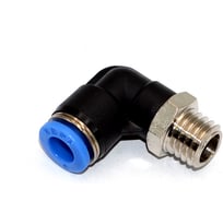 Пневмофитинг цанговый L-образный с наружной резьбой HIMPT 10 шт PL 6-М10х1.5 00-00026532