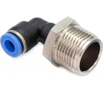 Пневмофитинг цанговый L-образный с наружной резьбой HIMPT 10 шт PL 6-М20х1.5 00-00026535