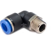 Пневмофитинг цанговый L-образный с наружной резьбой HIMPT 10 шт PL 10-М14х1.5 00-00026553