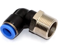 Пневмофитинг цанговый L-образный с наружной резьбой HIMPT 5 шт PL 10-М22х1.5 00-00026556