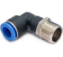 Пневмофитинг цанговый L-образный с наружной резьбой HIMPT 5 шт PL 12-М20х1.5 00-00026565