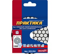 Круг алмазный гибкий шлифовальный ПРАКТИКА 100 мм для сухого шлифования, P1500 925-594