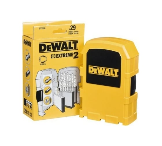 Набор сверл по металлу (1-13 мм) Extreme2 29 шт. DEWALT DT 7926