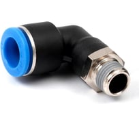 Пневмофитинг цанговый L-образный с наружной резьбой HIMPT 5 шт PL 12-02 (R1/4) 00-00026558