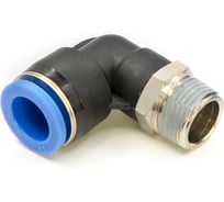 Пневмофитинг цанговый L-образный с наружной резьбой HIMPT 5 шт PL 12-03 (R3/8) 00-00026559