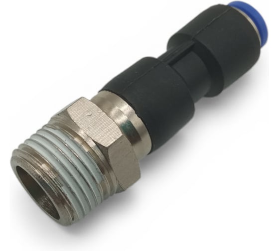 Фитинг прямой поворотный Контактная Механика трубка 6мм, 3/8 KRPC06-03