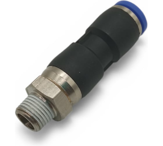 Фитинг прямой поворотный Контактная Механика трубка 8мм, 1/8 KRPC08-01