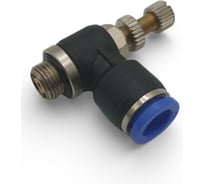 Дроссель Контактная Механика трубка 8мм, G1/8 KZSC08-01G