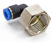 Пневмофитинг цанговый L-образный с внутренней резьбой HIMPT 10 шт PLF 6-04 (R1/2) 00-00026577