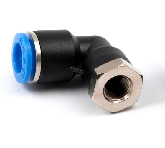 Пневмофитинг цанговый L-образный с внутренней резьбой HIMPT 10 шт PLF 10-01 (R1/8) 00-00026582