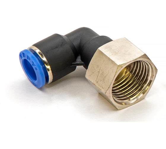 Пневмофитинг цанговый L-образный с внутренней резьбой HIMPT 5 шт PLF 10-04 (R1/2) 00-00026585