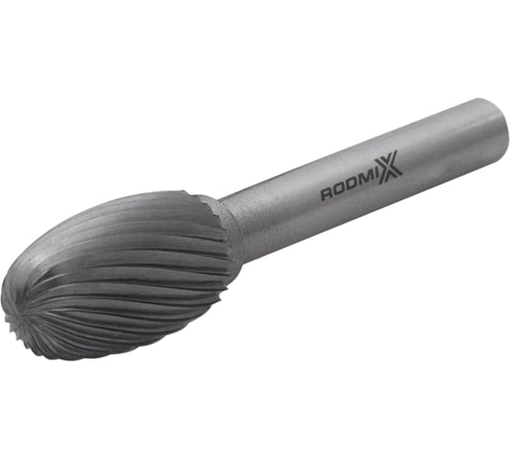 Бор-фреза RODMIX овальная E 03х06 M03 одинарная насечка 2503060301