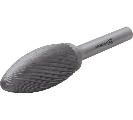 Бор-фреза RODMIX пламевидная H 08х20 M06 одинарная насечка 2808200601