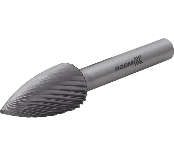 Бор-фреза RODMIX параболическая с точечным торцом G 08х20 M06 одинарная насечка 2708200601