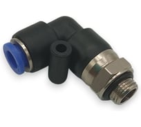 Фитинг угловой 90, поворотный Контактная Механика трубка 6мм, G1/8 KRPL06-01G