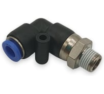 Фитинг угловой 90, поворотный Контактная Механика трубка 6мм, 1/8 KRPL06-01