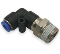 Фитинг угловой 90, поворотный Контактная Механика трубка 6мм, 3/8 KRPL06-03