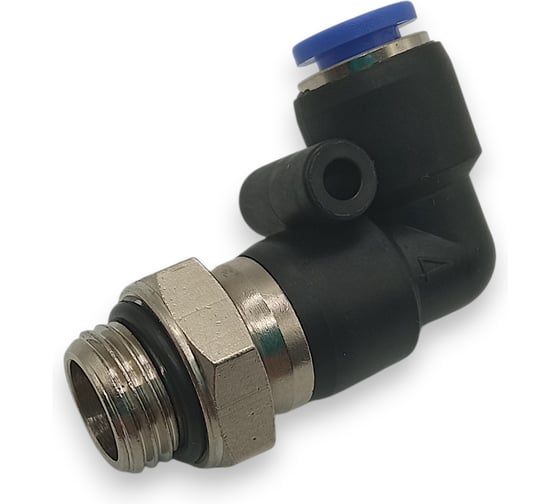 Фитинг угловой 90, поворотный Контактная Механика трубка 6мм, G1/4 KRPL06-02G