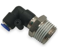 Фитинг угловой 90, поворотный Контактная Механика трубка 6мм, 1/2 KRPL06-04