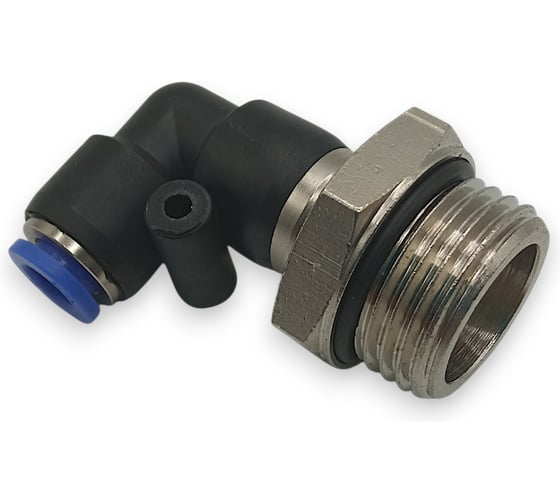 Фитинг угловой 90, поворотный Контактная Механика трубка 6мм, G1/2 KRPL06-04G