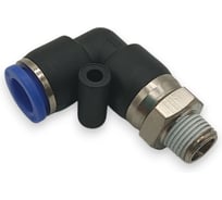 Фитинг угловой 90, поворотный Контактная Механика трубка 8мм, G1/8 KRPL08-01