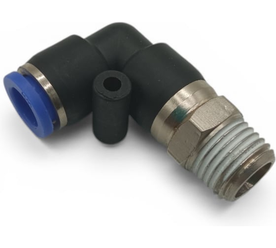 Фитинг угловой 90, поворотный Контактная Механика трубка 8мм, 1/4 KRPL08-02