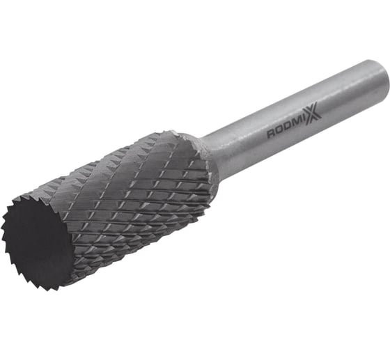 Бор-фреза RODMIX цилиндрическая A 12х25 M08 двойная насечка 2112250606